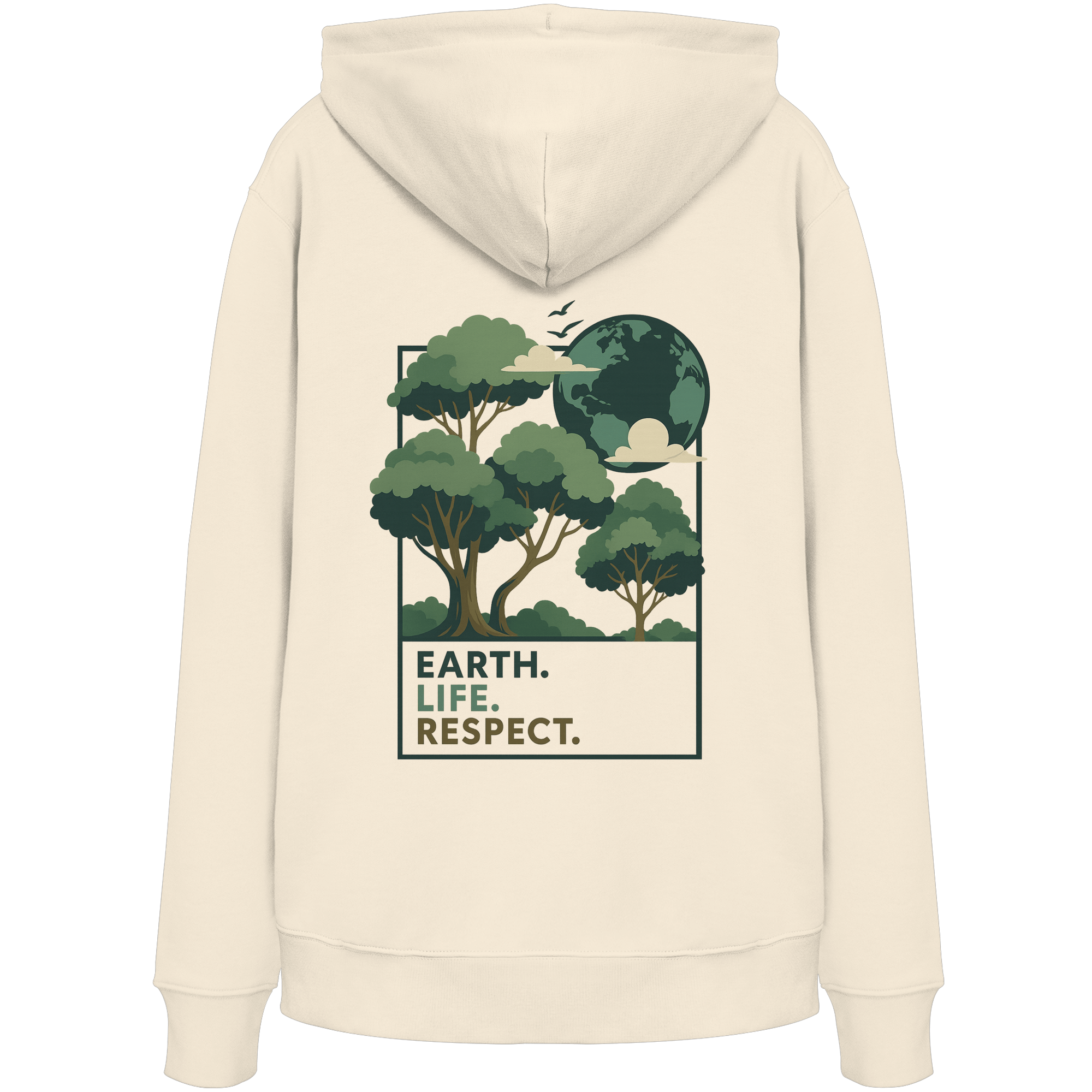 James Hunter - Nature and Beyond Hoodies Natural Raw / XS Earth. Life. Respect. - Organic Hoodie