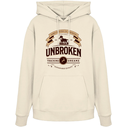 James Hunter - Nature and Beyond Hoodies Natural Raw / XS J. H. Unbroken - Tracking Dreams - Organic Hoodie