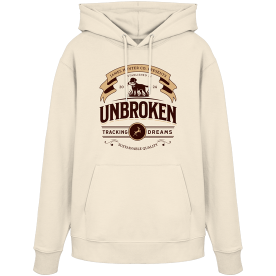 James Hunter - Nature and Beyond Hoodies Natural Raw / XS J. H. Unbroken - Tracking Dreams - Organic Hoodie
