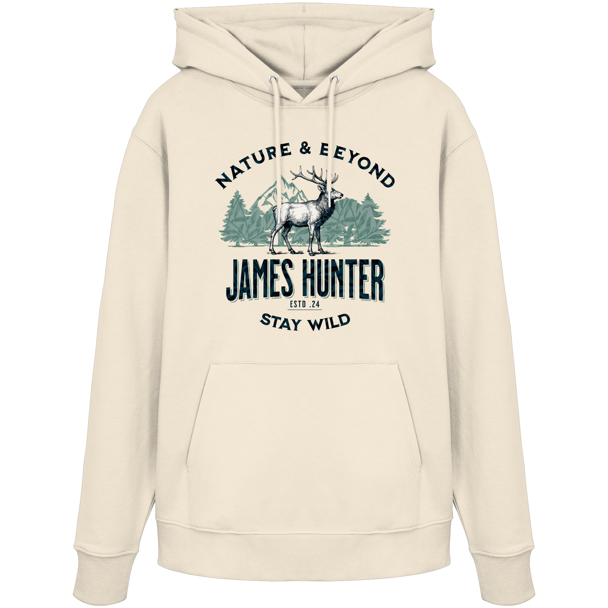 James Hunter - Nature and Beyond Hoodies Natural Raw / XS James Hunter - Nature & Beyond - Organic Hoodie