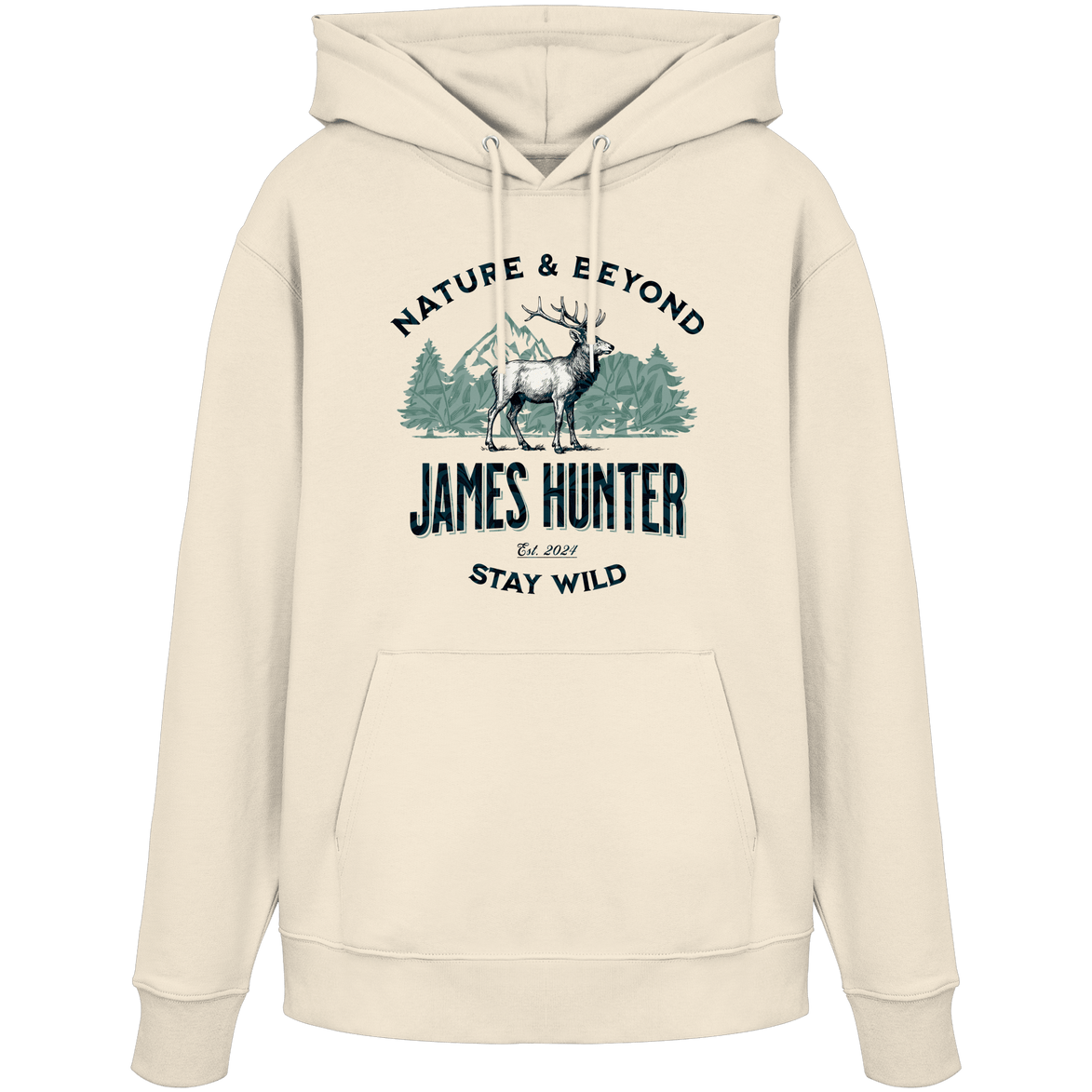 James Hunter - Nature and Beyond Hoodies Natural Raw / XS James Hunter - Nature & Beyond - Organic Hoodie