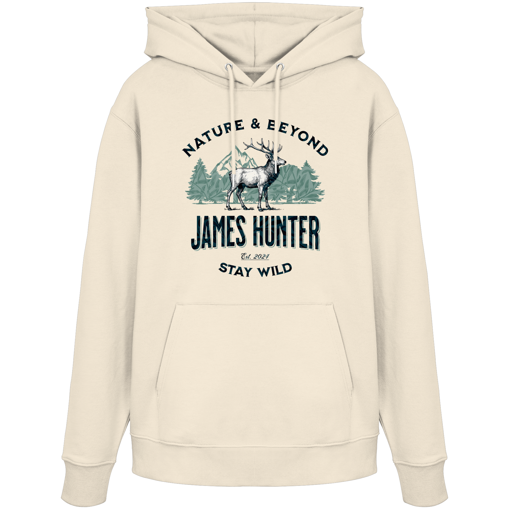 James Hunter - Nature and Beyond Hoodies Natural Raw / XS James Hunter - Nature & Beyond - Organic Hoodie