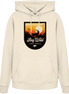 James Hunter - Nature and Beyond Hoodies Natural Raw / XS Stay Wild – Sunset Deer Badge - Organic Hoodie