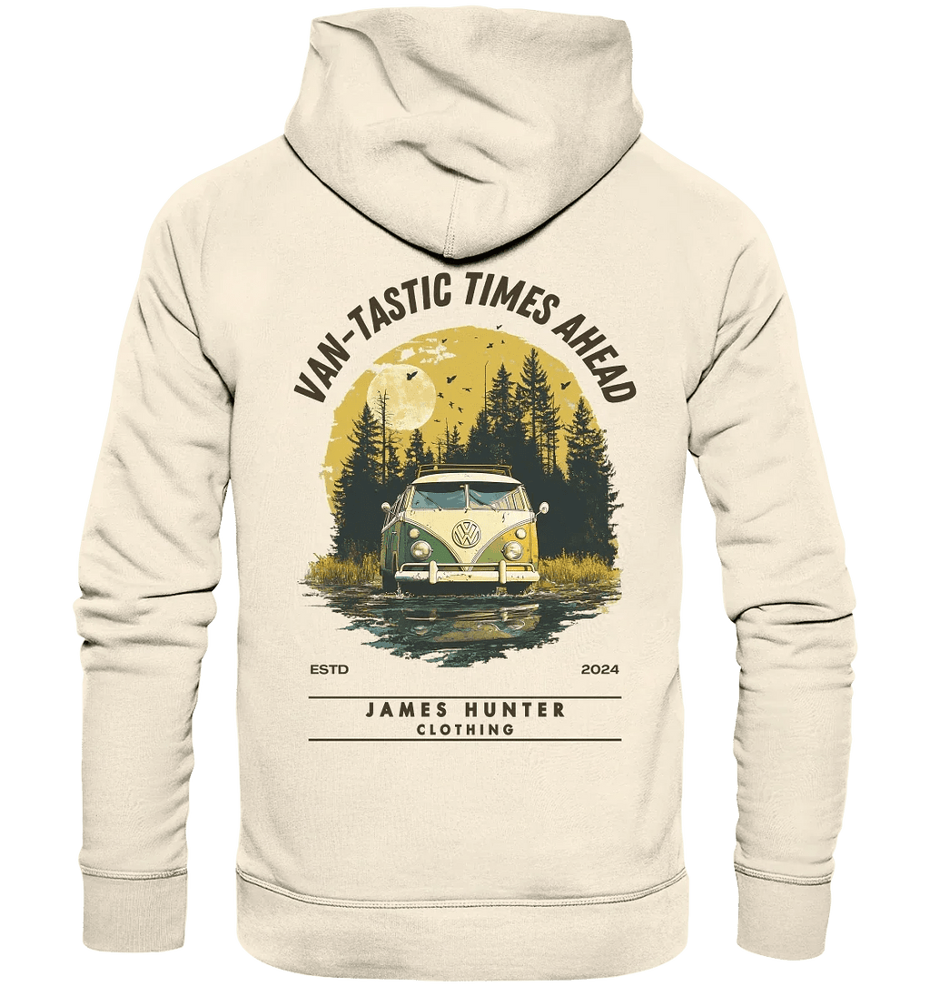 James Hunter - Nature and Beyond Hoodies Natural Raw / XS Van-Tastic Times Ahead - Organic Hoodie