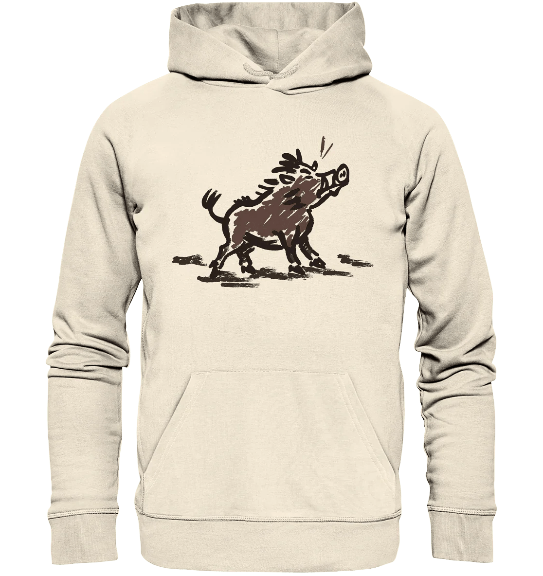 James Hunter - Nature and Beyond Hoodies Natural Raw / XS Wild Boar - Simple - Organic Hoodie