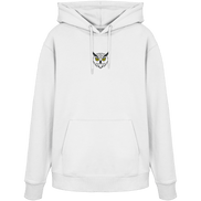 James Hunter - Nature and Beyond Hoodies White / XS Owl Is Watching You (embroidery) - Organic Hoodie