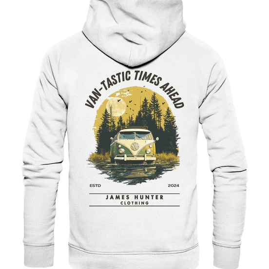 James Hunter - Nature and Beyond Hoodies White / XS Van-Tastic Times Ahead - Organic Hoodie