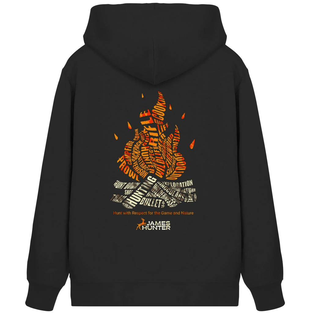 Fire & Words - Organic Zipper - James Hunter - Nature and Beyond