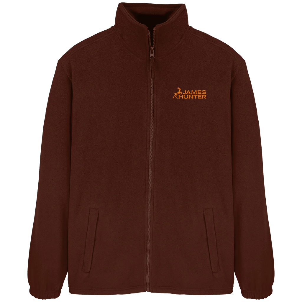 James Hunter - Nature and Beyond Jacken/ Zipper Dark Chocolate / S Soft Fleece  Jacket - JH Logo
