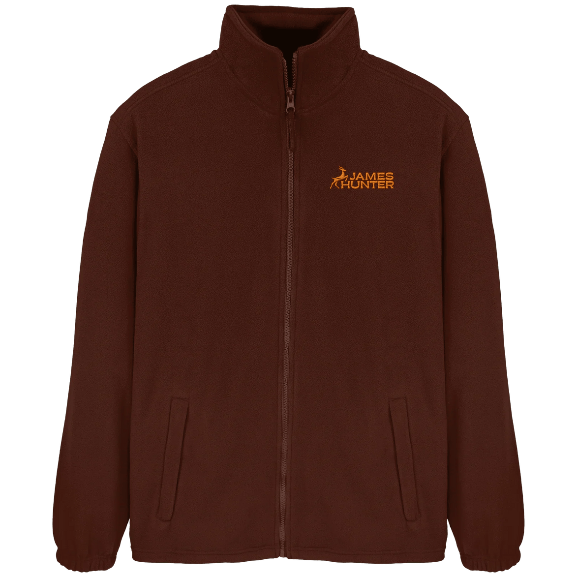 James Hunter - Nature and Beyond Jacken/ Zipper Dark Chocolate / S Soft Fleece  Jacket - JH Logo