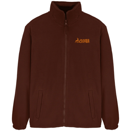 James Hunter - Nature and Beyond Jacken/ Zipper Dark Chocolate / S Soft Fleece  Jacket - JH Logo