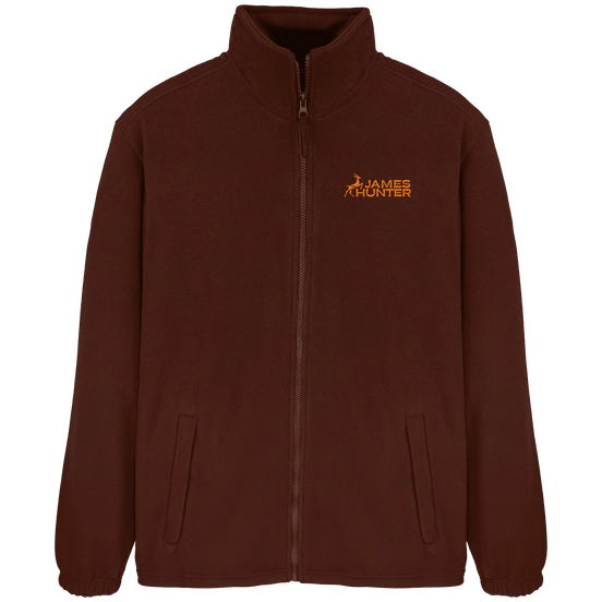 James Hunter - Nature and Beyond Jacken/ Zipper Dark Chocolate / S Soft Fleece  Jacket - JH Logo