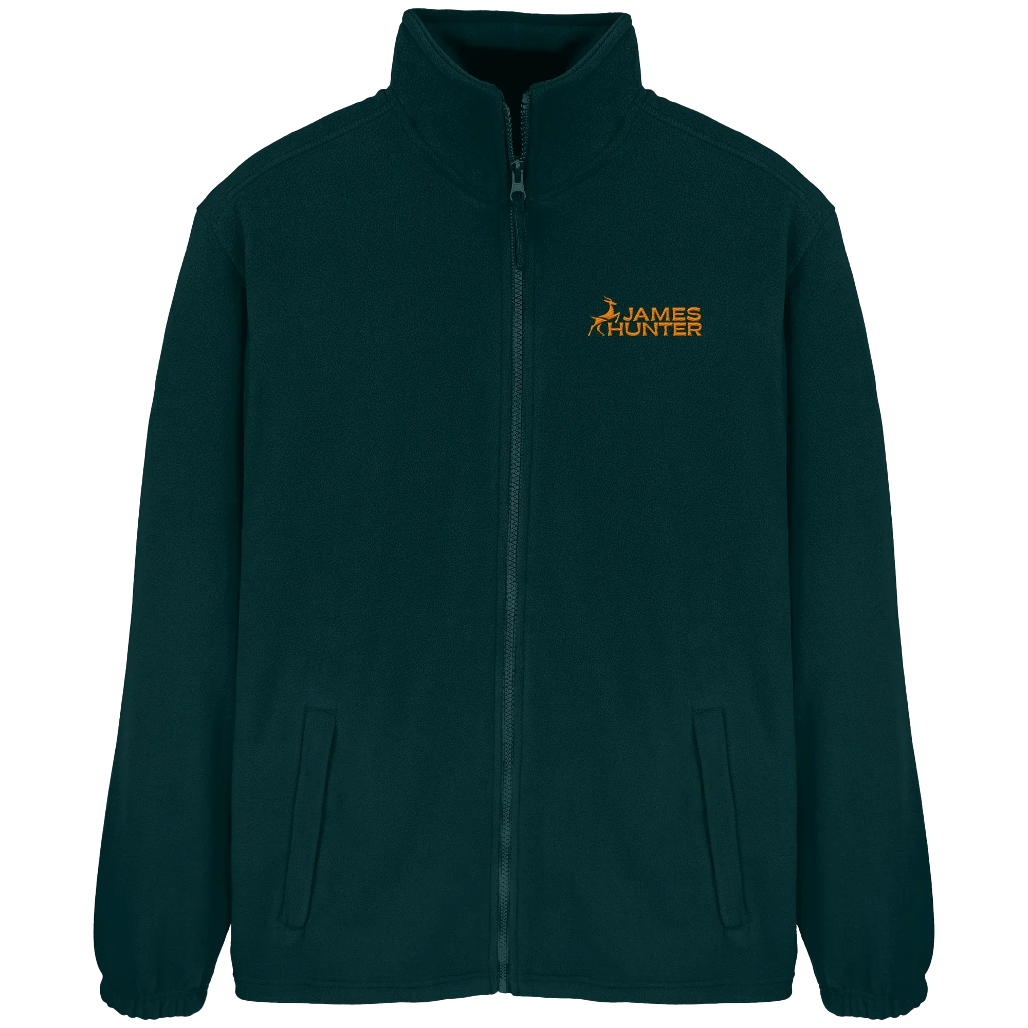 James Hunter - Nature and Beyond Jacken/ Zipper Fir Green / S Soft Fleece  Jacket - JH Logo
