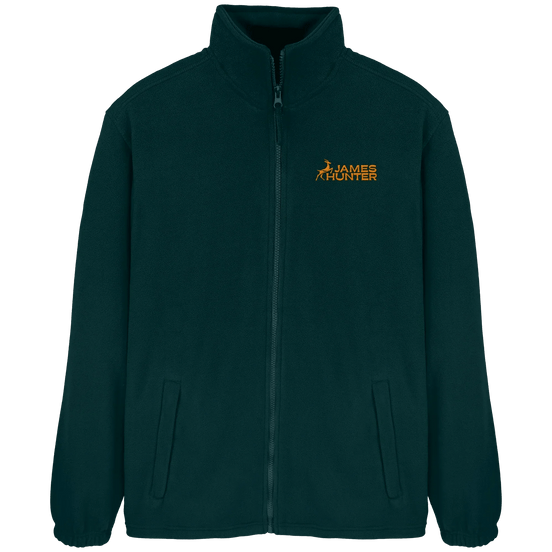 James Hunter - Nature and Beyond Jacken/ Zipper Fir Green / S Soft Fleece  Jacket - JH Logo