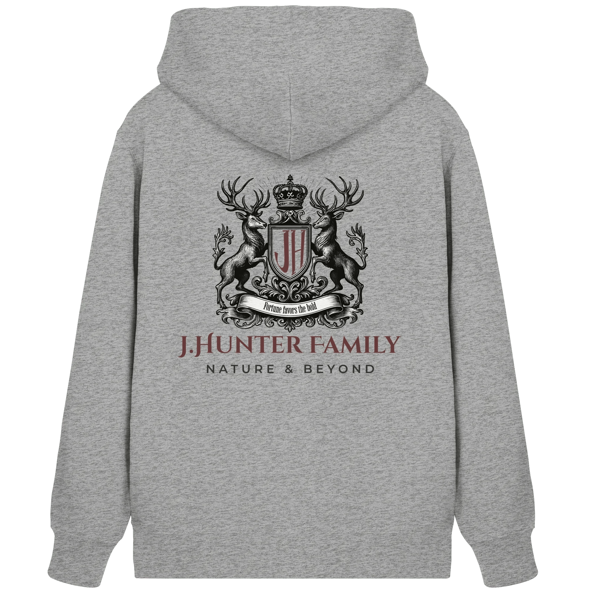 James Hunter - Nature and Beyond Jacken/ Zipper Heather Grey / XS James Hunter Family - Grey/Black - Organic Zipper