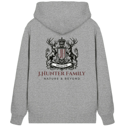 James Hunter - Nature and Beyond Jacken/ Zipper Heather Grey / XS James Hunter Family - Grey/Black - Organic Zipper