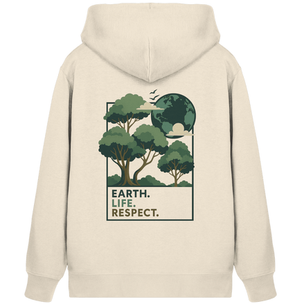James Hunter - Nature and Beyond Jacken/ Zipper Natural Raw / XS Earth. Life. Respect. - Organic Zipper