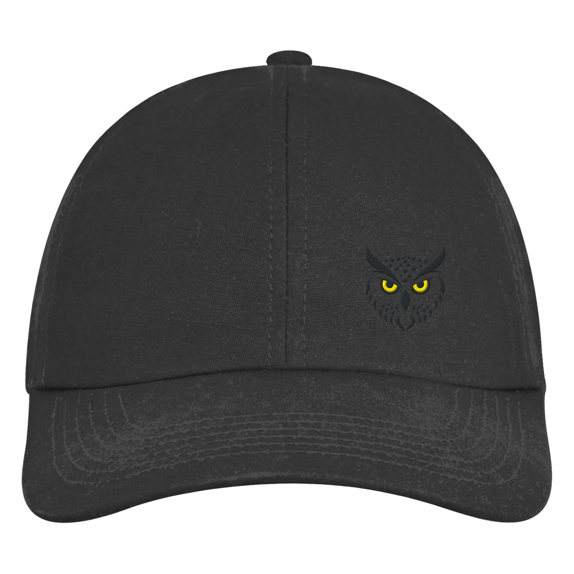 James Hunter - Nature and Beyond Kappen & Mützen Black / One Size Owl Is Watching You (embroidery) - Organic 6-Panel Cap