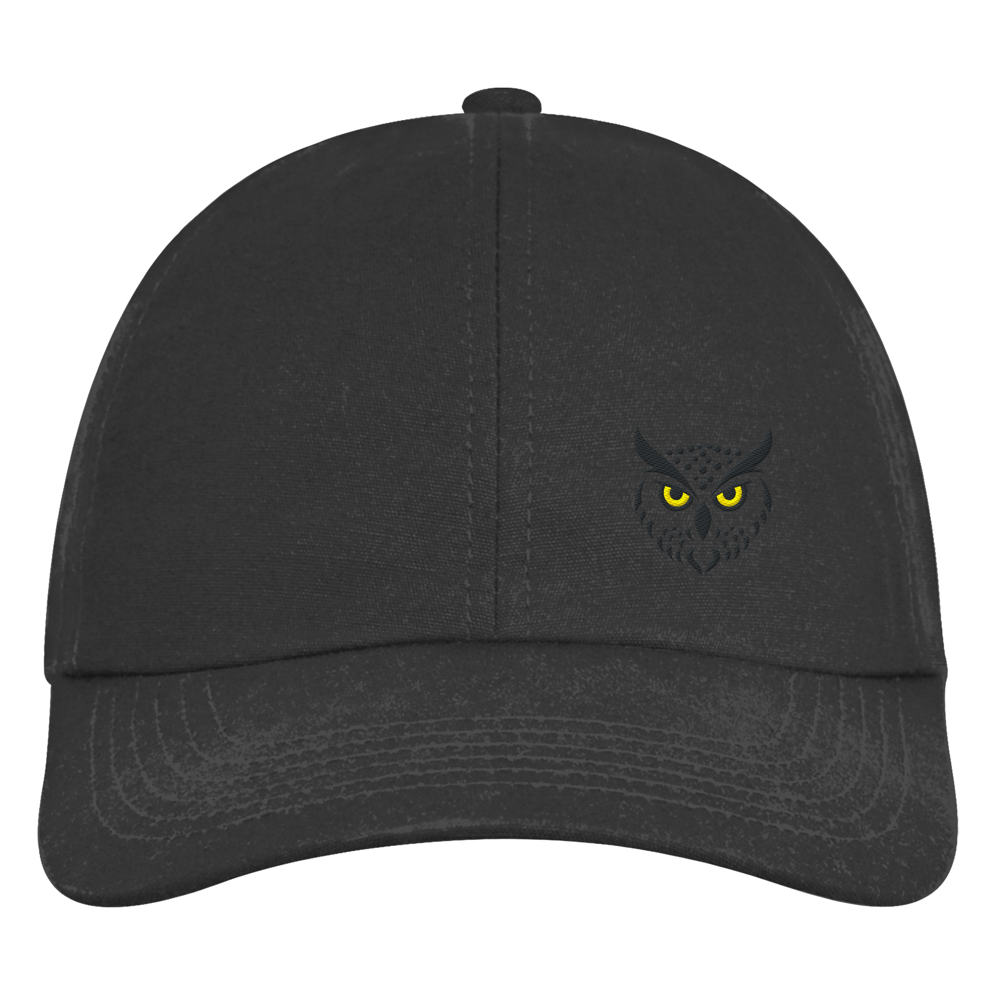 James Hunter - Nature and Beyond Kappen & Mützen Black / One Size Owl Is Watching You (embroidery) - Organic 6-Panel Cap