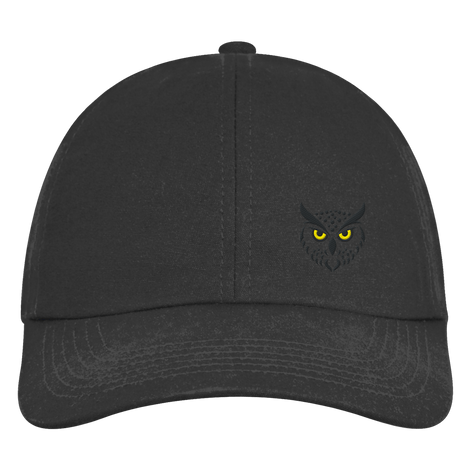 James Hunter - Nature and Beyond Kappen & Mützen Black / One Size Owl Is Watching You (embroidery) - Organic 6-Panel Cap