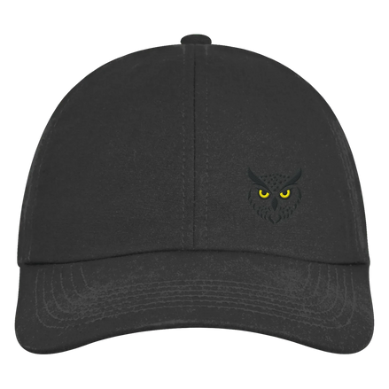 James Hunter - Nature and Beyond Kappen & Mützen Black / One Size Owl Is Watching You (embroidery) - Organic 6-Panel Cap
