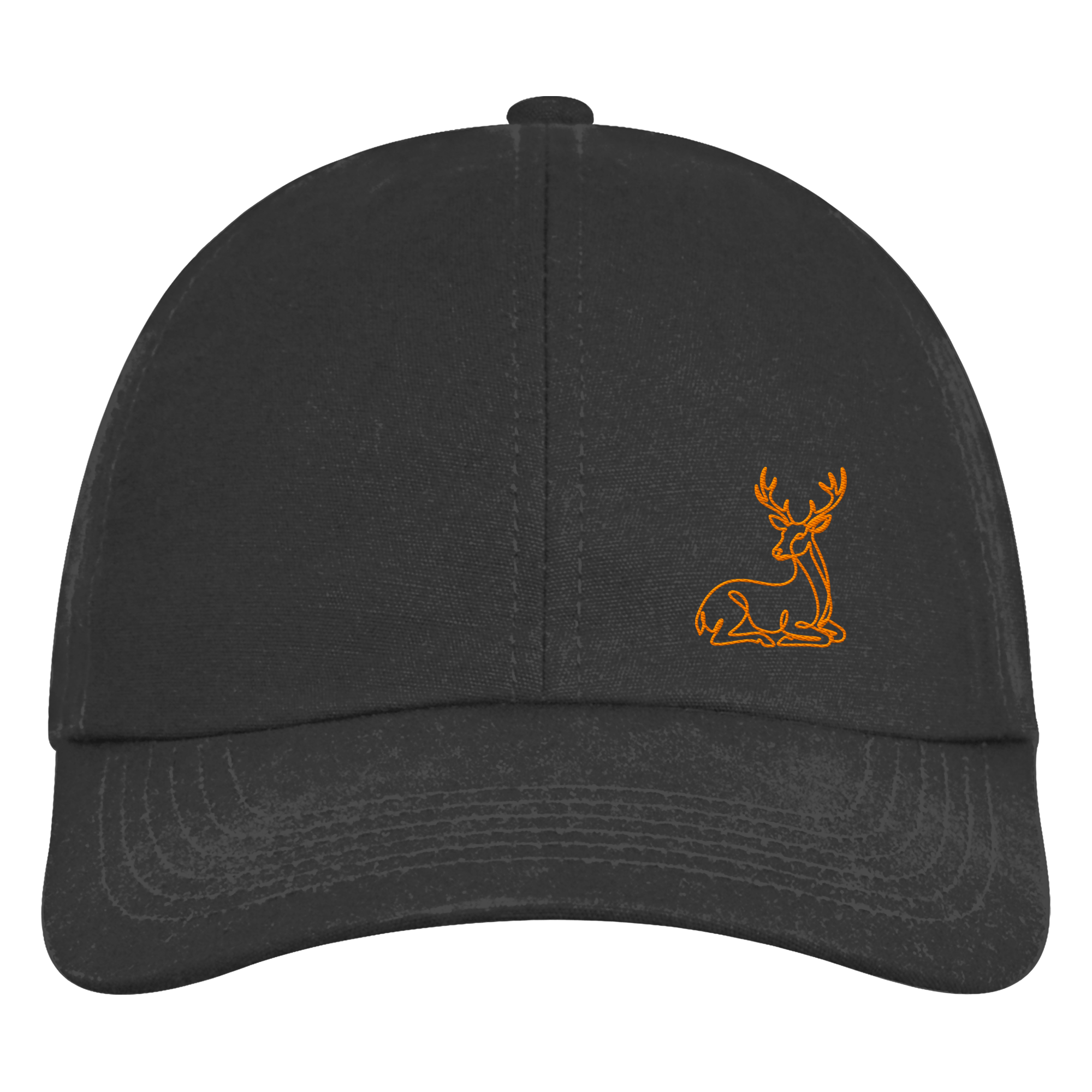 James Hunter - Nature and Beyond Kappen & Mützen Black / One Size Resting Deer (embroidery) - Organic 6-Panel Cap