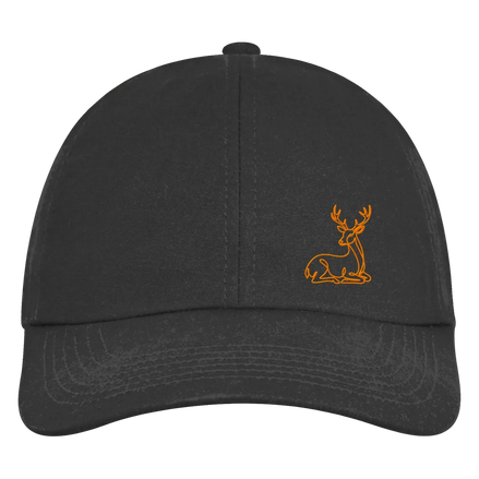 James Hunter - Nature and Beyond Kappen & Mützen Black / One Size Resting Deer (embroidery) - Organic 6-Panel Cap