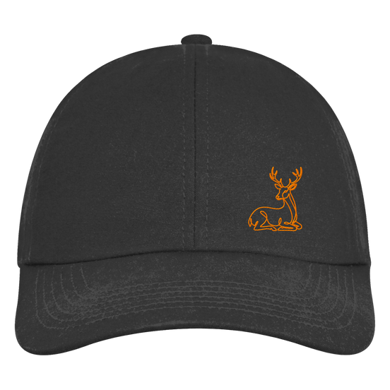 James Hunter - Nature and Beyond Kappen & Mützen Black / One Size Resting Deer (embroidery) - Organic 6-Panel Cap