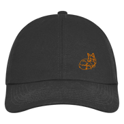James Hunter - Nature and Beyond Kappen & Mützen Black / One Size Resting Fox (embroidery) - Organic 6-Panel Cap
