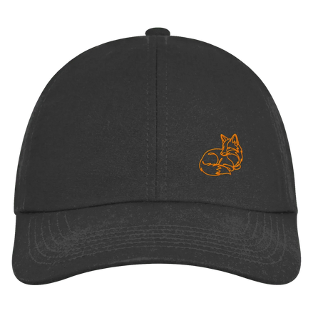 James Hunter - Nature and Beyond Kappen & Mützen Black / One Size Resting Fox (embroidery) - Organic 6-Panel Cap