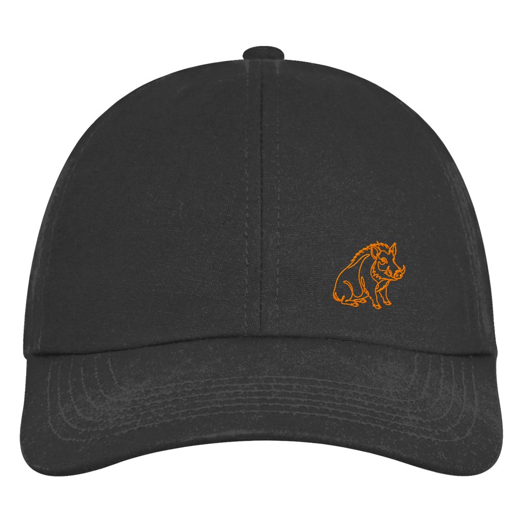 James Hunter - Nature and Beyond Kappen & Mützen Black / One Size Sitting Boar (embroidery) - Organic 6-Panel Cap