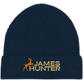 James Hunter - Nature and Beyond Kappen & Mützen French Navy / One Size Organic Beanie - JH Logo - French Navy