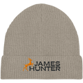 James Hunter - Nature and Beyond Kappen & Mützen Heather Sand / One Size Organic Beanie - JH Logo - Sand
