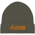 James Hunter - Nature and Beyond Kappen & Mützen Khaki / One Size Organic Beanie - JH Logo - Khaki