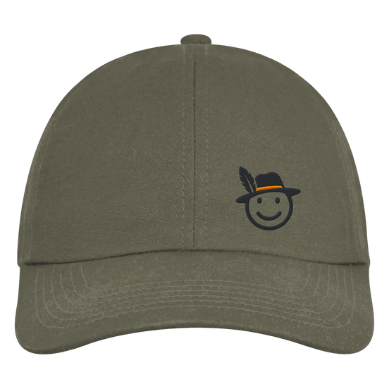 James Hunter - Nature and Beyond Kappen & Mützen Olive Green / One Size Happy Hunter (embroidery) - Organic 6-Panel Cap