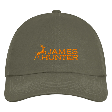 Organic 6 Panel Cap - JH Logo - Olive Green - James Hunter - Nature and Beyond