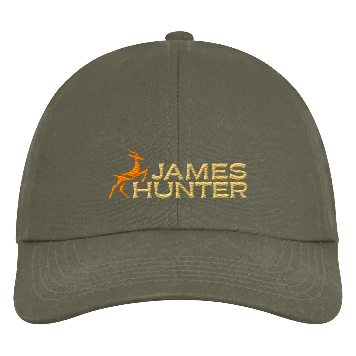 James Hunter - Nature and Beyond Kappen & Mützen Olive Green / One Size Organic 6 Panel Cap - JH Logo - Olive Green II