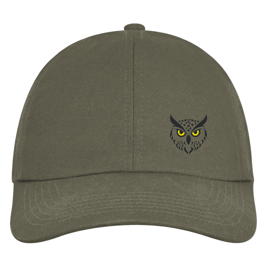James Hunter - Nature and Beyond Kappen & Mützen Olive Green / One Size Owl Is Watching You (embroidery) - Organic 6-Panel Cap
