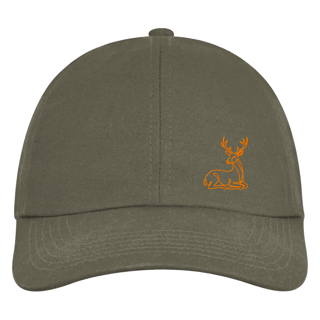 James Hunter - Nature and Beyond Kappen & Mützen Olive Green / One Size Resting Deer (embroidery) - Organic 6-Panel Cap