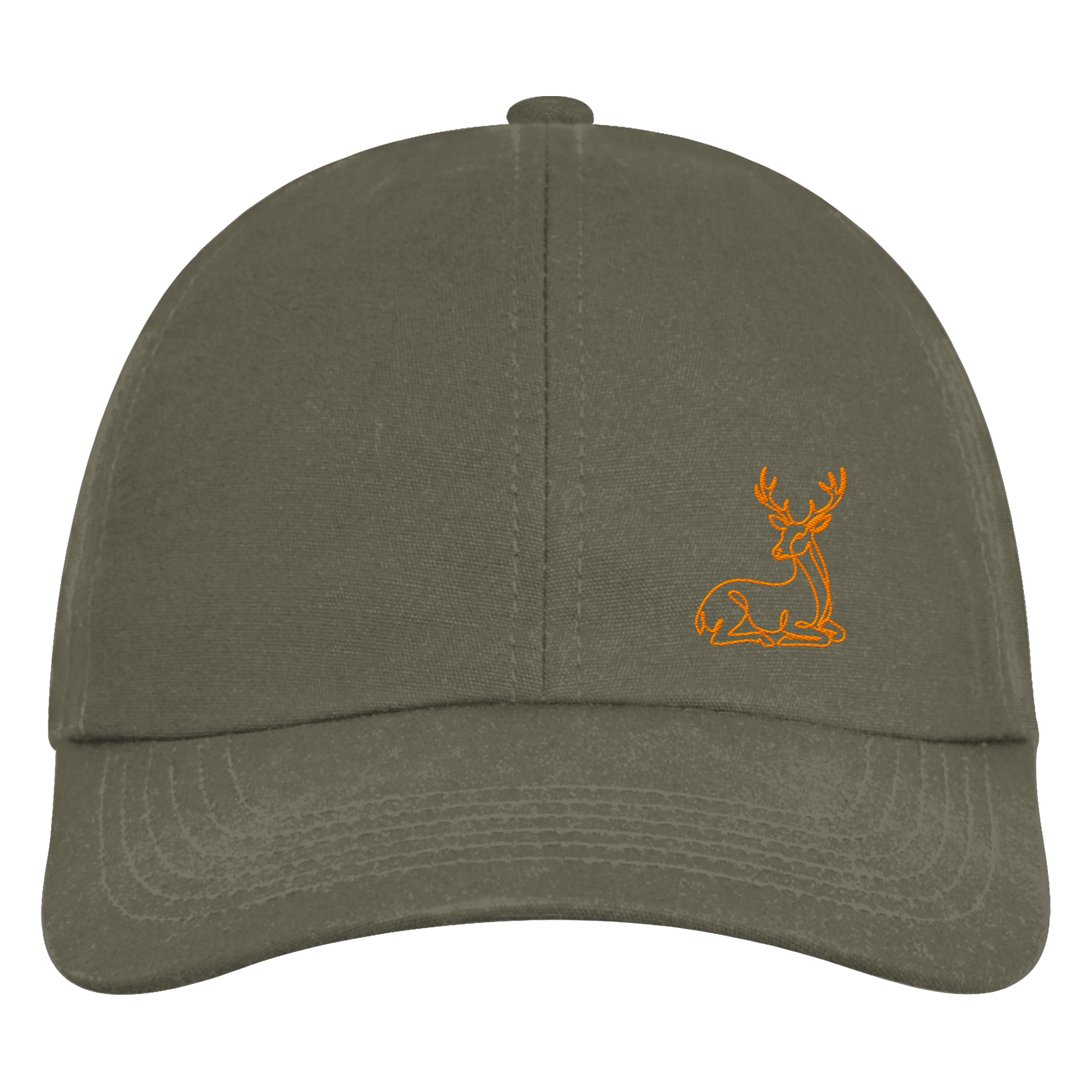 James Hunter - Nature and Beyond Kappen & Mützen Olive Green / One Size Resting Deer (embroidery) - Organic 6-Panel Cap