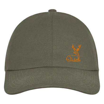 James Hunter - Nature and Beyond Kappen & Mützen Olive Green / One Size Resting Deer (embroidery) - Organic 6-Panel Cap