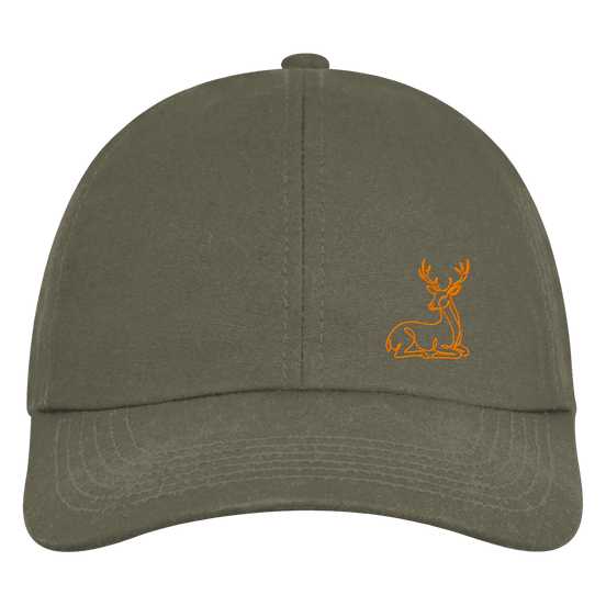 James Hunter - Nature and Beyond Kappen & Mützen Olive Green / One Size Resting Deer (embroidery) - Organic 6-Panel Cap