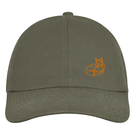 James Hunter - Nature and Beyond Kappen & Mützen Olive Green / One Size Resting Fox (embroidery) - Organic 6-Panel Cap