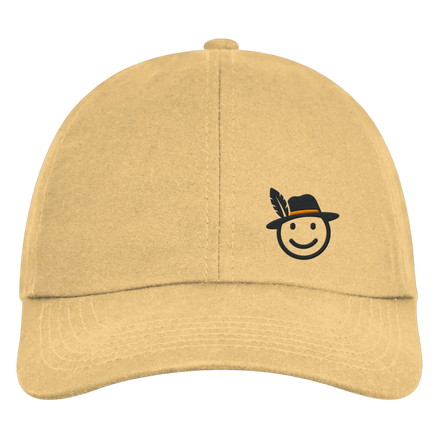 James Hunter - Nature and Beyond Kappen & Mützen Sand / One Size Happy Hunter (embroidery) - Organic 6-Panel Cap