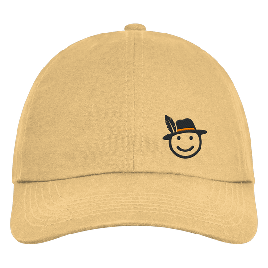 James Hunter - Nature and Beyond Kappen & Mützen Sand / One Size Happy Hunter (embroidery) - Organic 6-Panel Cap