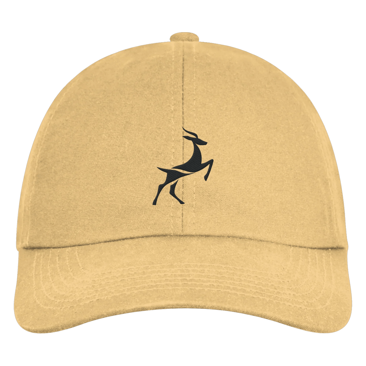 James Hunter - Nature and Beyond Kappen & Mützen Sand / One Size Organic 6 Panel Cap - Deer Logo - Sand