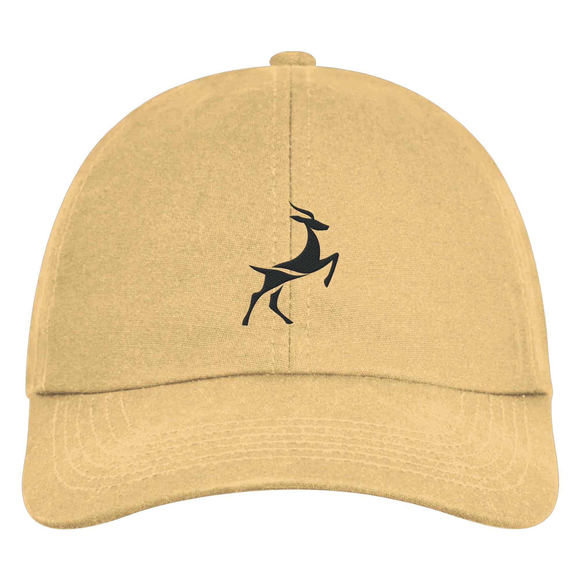 James Hunter - Nature and Beyond Kappen & Mützen Sand / One Size Organic 6 Panel Cap - Deer Logo - Sand
