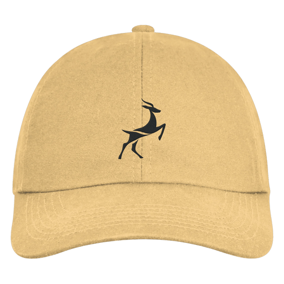 James Hunter - Nature and Beyond Kappen & Mützen Sand / One Size Organic 6 Panel Cap - Deer Logo - Sand
