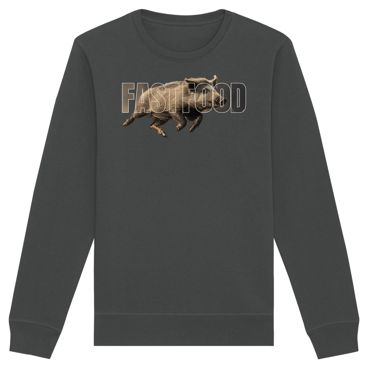 James Hunter - Nature and Beyond Sweatshirts Anthracite / XS FASTFOOD - Organic Basic Unisex Sweatshirt