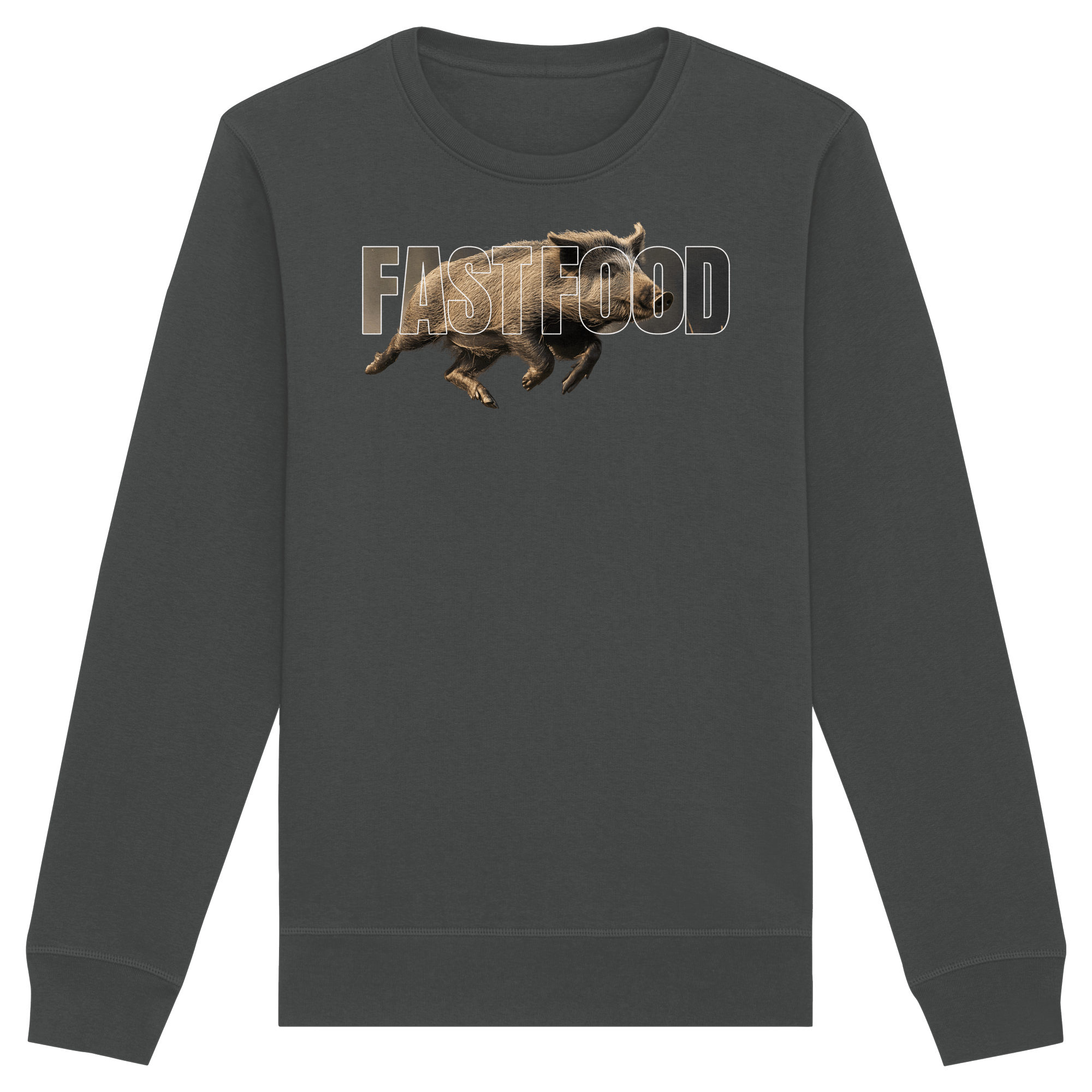 James Hunter - Nature and Beyond Sweatshirts Anthracite / XS FASTFOOD - Organic Basic Unisex Sweatshirt